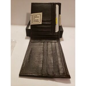 Leather Wallet‎ Handcrafted 100% Genuine Bifold Brown Brand NEW with Tags NWT